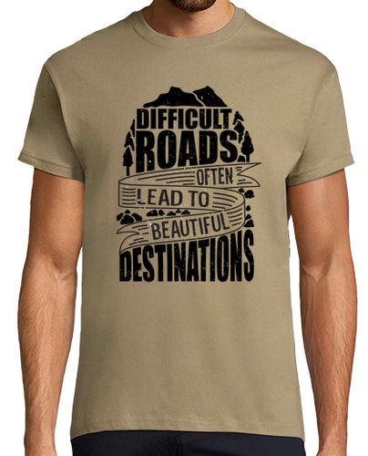 Camiseta carreteras difíciles viaje viajero cita laTostadora - latostadora.com - Modalova