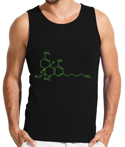 Camiseta Hombre Sin Mangas thc molécula marihuana gracioso cannabi laTostadora - latostadora.com - Modalova