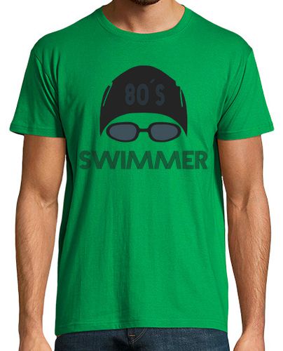 Camiseta Hombre, manga corta, verde pradera, calidad extra, swimmer - latostadora.com - Modalova