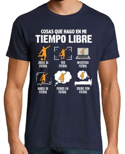 Camiseta Tiempo Libre Me Encanta el Fútbol Futbolista Deporte Futbolero - latostadora.com - Modalova