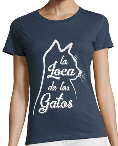 Camiseta Mujer Manga Corta La Loca de los Gatos laTostadora - latostadora.com - Modalova