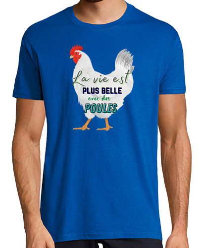 Camiseta la vida es más hermosa con pollos humor - latostadora.com - Modalova