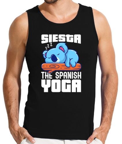 Camiseta Hombre Sin Mangas siesta el yoga español laTostadora - latostadora.com - Modalova