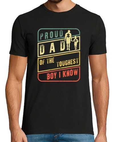 Camiseta Hombre Manga Corta orgulloso papá del chico más duro que conozco camisa regalo del día del padre camiseta de la concien laTostadora - latostadora.com - Modalova