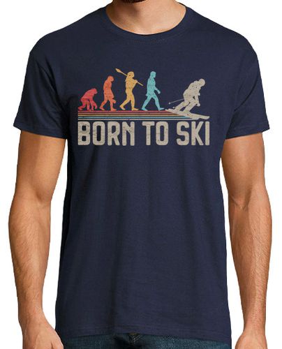 Camiseta nacido para esquiar esquiador evolucion - latostadora.com - Modalova