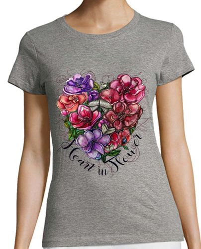 Camiseta mujer Heart in flower - latostadora.com - Modalova