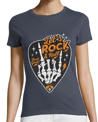 Camiseta Mujer Manga Corta Let s Rock and Roll laTostadora - latostadora.com - Modalova