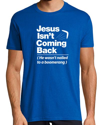 Camiseta humor ateo jesús no regresa gráficas - latostadora.com - Modalova