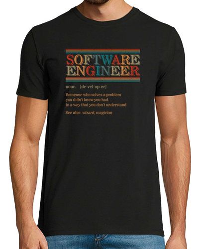 Camiseta Hombre Manga Corta ingeniero de software definición camisa ingeniería de software ingeniero de software regalo camiseta laTostadora - latostadora.com - Modalova