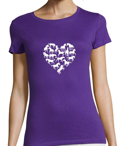 Camiseta mujer camiseta de equitación de corazón de ca laTostadora - latostadora.com - Modalova