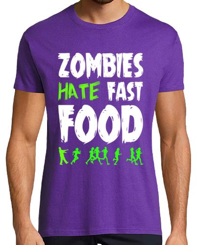 Camiseta Hombre Manga Corta Zombies Hate Fast Food laTostadora - latostadora.com - Modalova