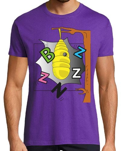 Camiseta Hombre Manga Corta panel de colmena bzzz 2 laTostadora - latostadora.com - Modalova