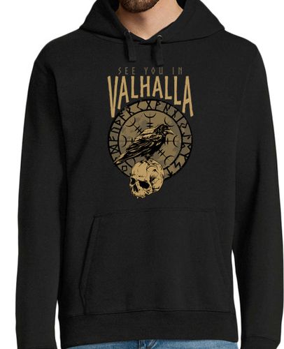 Sudadera Con Capucha Para Hombre vikingo huginmunin odin aegishjalmur laTostadora - latostadora.com - Modalova