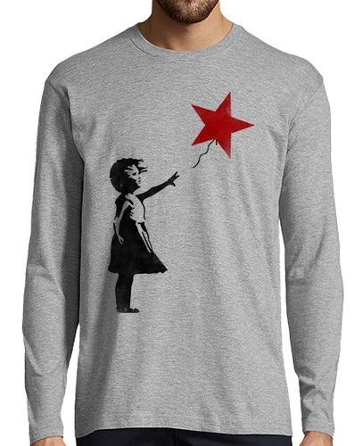 Camiseta Hombre Manga Larga Niña de la estrella roja laTostadora - latostadora.com - Modalova