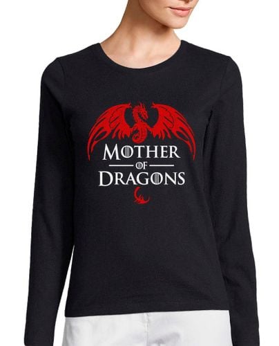 Camiseta Mujer Manga Larga Mother of Dragons Juego de Tronos laTostadora - latostadora.com - Modalova