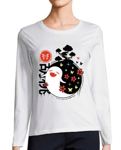 Camiseta Mujer Manga Larga Genshin Impact Hu Tao Ghost laTostadora - latostadora.com - Modalova