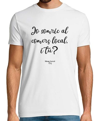 Camiseta Hombre Manga Corta Jo somric - Català, davant, H. laTostadora - latostadora.com - Modalova