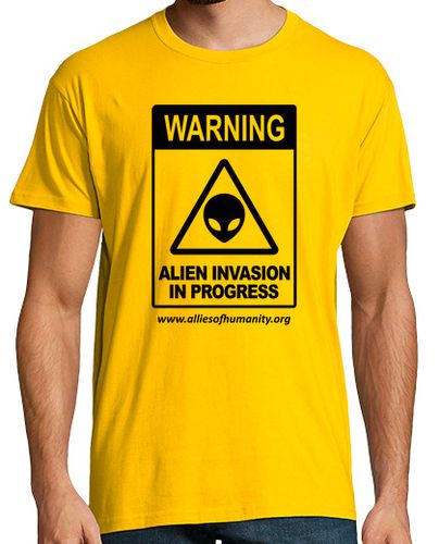 Camiseta Warning Alien Invasion - latostadora.com - Modalova