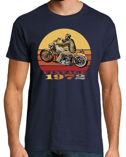 Camiseta Motociclista vintage de 1972 - latostadora.com - Modalova