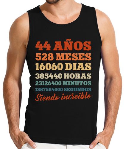 Camiseta Hombre Sin Mangas 44 Cumpleanos Regalo Anos Divertido laTostadora - latostadora.com - Modalova