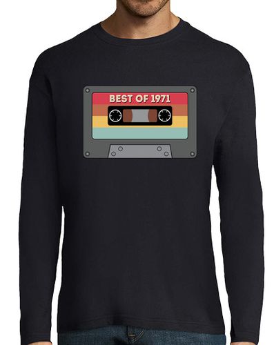 Camiseta Hombre Manga Larga casete vintage lo mejor de 1971 laTostadora - latostadora.com - Modalova