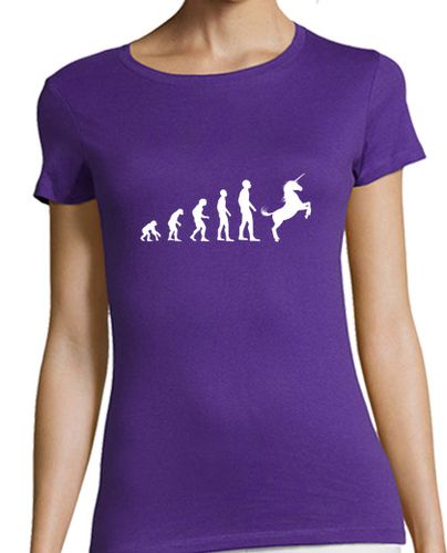Camiseta mujer evolución unicornio humor unicornio muj - latostadora.com - Modalova