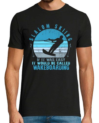 Camiseta Hombre Manga Corta camisa de esquí de slalom regalo de amante del esquí camiseta de wakeboard esquí acuático evento de laTostadora - latostadora.com - Modalova