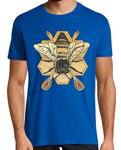 Camiseta Hombre Manga Corta recolector de miel de insectos de abeja laTostadora - latostadora.com - Modalova