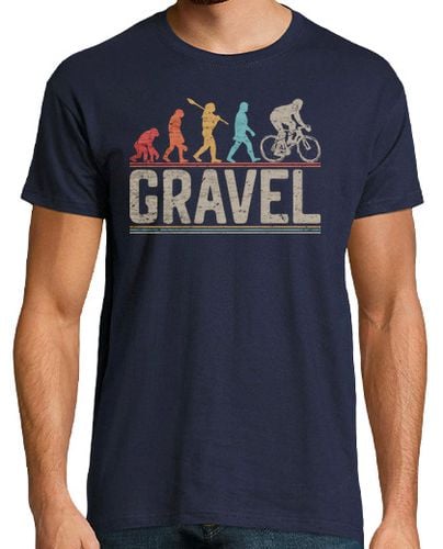 Camiseta Hombre Manga Corta andar en bicicleta de grava evolución b laTostadora - latostadora.com - Modalova