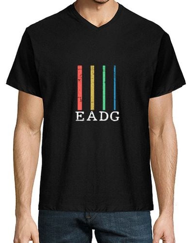 Camiseta Hombre Cuello Pico cuerdas de bajo para bajistas músicos h laTostadora - latostadora.com - Modalova