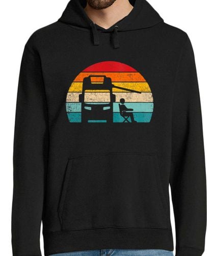 Sudadera Con Capucha Para Hombre Puesta De Sol Autocaravana Camper Van Caravana Camping Vintage laTostadora - latostadora.com - Modalova