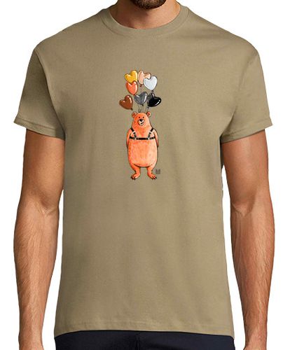 Camiseta Hombre Manga Corta Oso bear con globos laTostadora - latostadora.com - Modalova