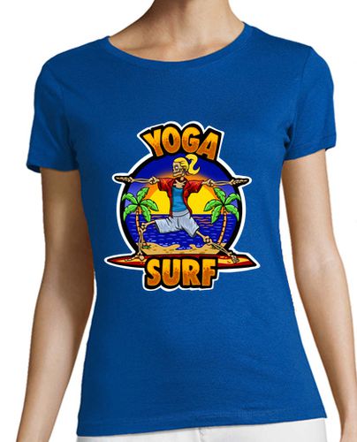 Camiseta mujer Surfing Yoga - latostadora.com - Modalova