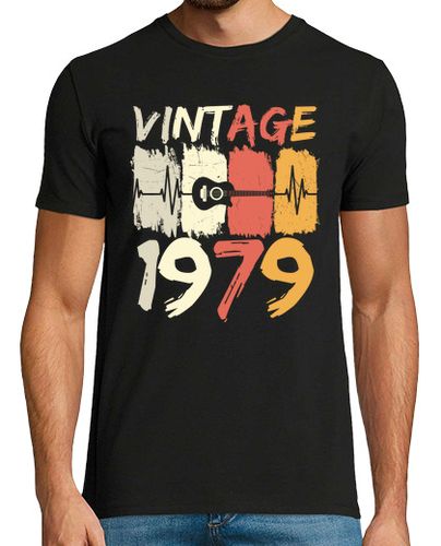 Camiseta Hombre Manga Corta guitarrista de la vendimia 1979 laTostadora - latostadora.com - Modalova