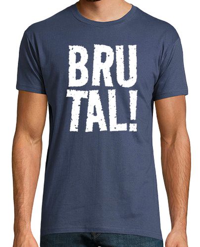 Camiseta Hombre Manga Corta Samarreta BRUTAL amb lletres blanques laTostadora - latostadora.com - Modalova