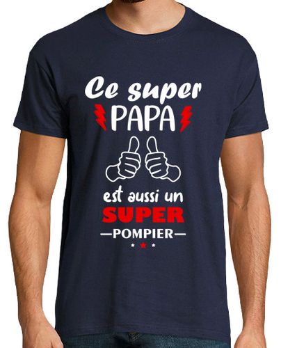 Camiseta Hombre Manga Corta papá bombero regalo de bombero humor laTostadora - latostadora.com - Modalova