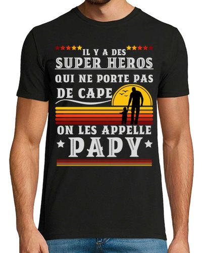 Camiseta Hombre Manga Corta superhéroe sin capa llamar abuelo laTostadora - latostadora.com - Modalova