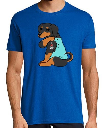 Camiseta Dachshund I Love Dad laTostadora - latostadora.com - Modalova