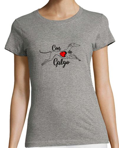 Camiseta mujer Mujer con B de Galgo - latostadora.com - Modalova