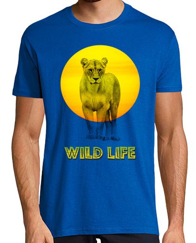 Camiseta Leona Vida Salvaje - Wild Life Hombre - latostadora.com - Modalova