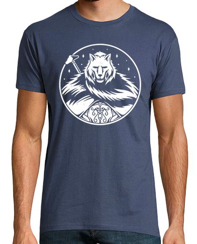 Camiseta Half Wolf Warrior - latostadora.com - Modalova