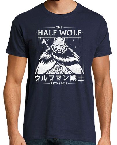 Camiseta Half Wolf Knight - latostadora.com - Modalova