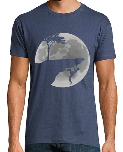 Camiseta Hombre Manga Corta Luna escaladora noche laTostadora - latostadora.com - Modalova