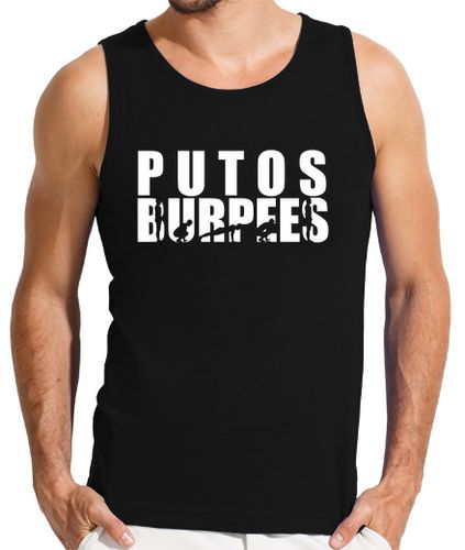 Camiseta Hombre Sin Mangas CAMISETA SIN MANGAS PUTOS BURPEES NEGRA laTostadora - latostadora.com - Modalova