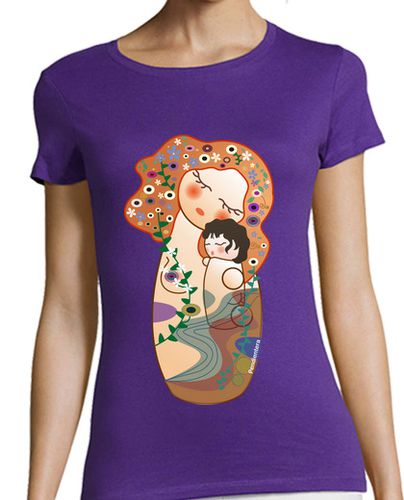 Camiseta mujer Kokeshi Maternidad de Klimt - latostadora.com - Modalova