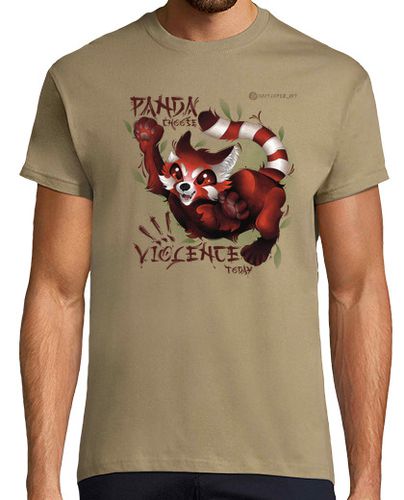 Camiseta Panda Rojo Violencia - latostadora.com - Modalova