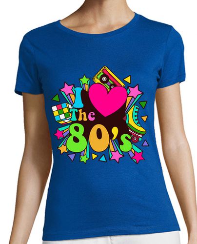 Camiseta mujer me encantan los 80 - latostadora.com - Modalova