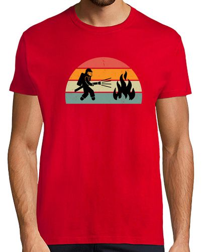 Camiseta bombero vintage bombero fuego - latostadora.com - Modalova