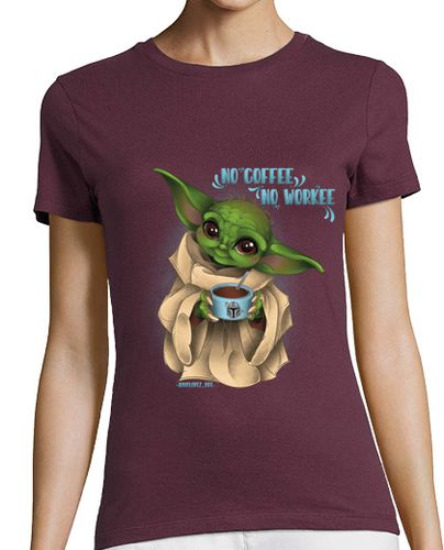 Camiseta mujer Grogu Coffee - latostadora.com - Modalova
