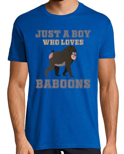 Camiseta solo un chico que ama a los babuinos - latostadora.com - Modalova